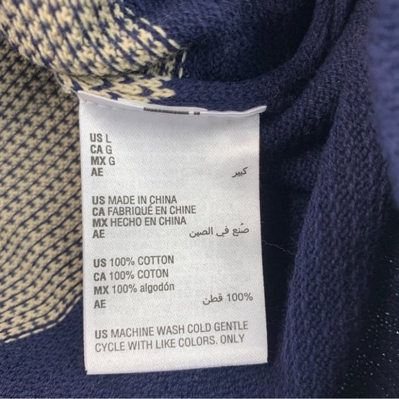 Club Room Mens Striped Lightweight Sweater Orange Combo L - Picture 4 of 9